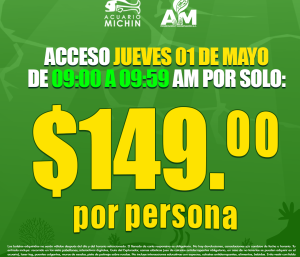 Acceso Total 09:00 - 09:59 am 01 de mayo