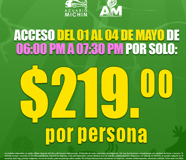 Acceso Total del 01 AL 04 DE MAYO 06:00 - 07:30 pm Puebla